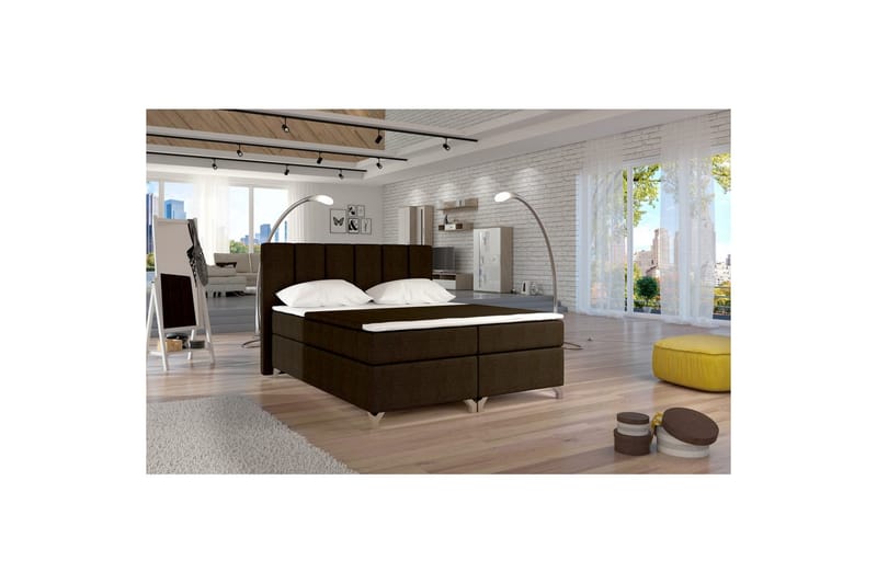 Boxmadras Eltap Basilio - Sawana 26, Brun, 180x200 cm - Møbler - Senge - Kontinentalsenge