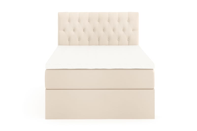 Boxy Box Bed 140x200 cm Seng med Opbevaring, Beige