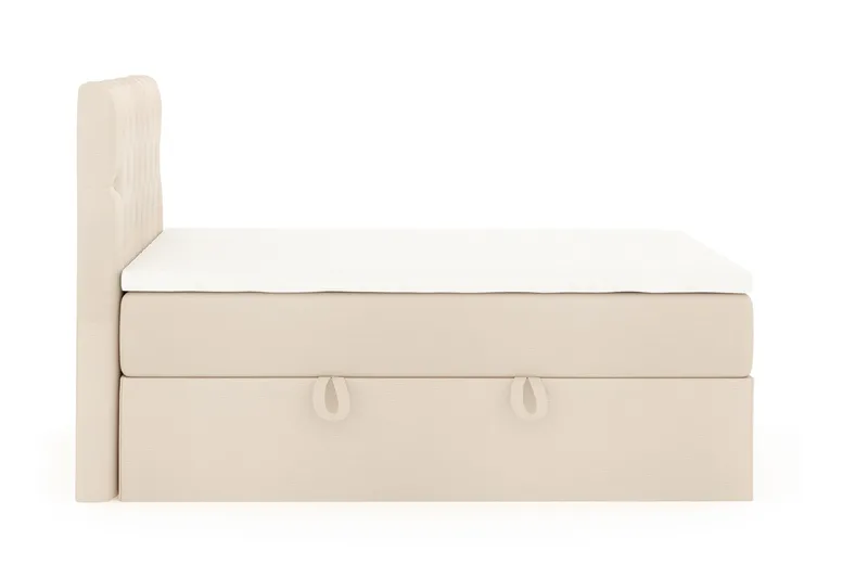 Boxy Box Bed 140x200 cm Seng med Opbevaring - Beige - Møbler - Senge - Seng med opbevaring
