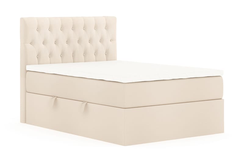 Boxy Box Bed 140x200 cm Seng med Opbevaring - Beige - Møbler - Senge - Seng med opbevaring