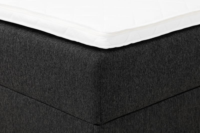 Boxy Box Bed 160x200 cm Komplet Sengepakke med Opbevaring - Sort/Grå - Møbler - Senge - Komplet sengepakke
