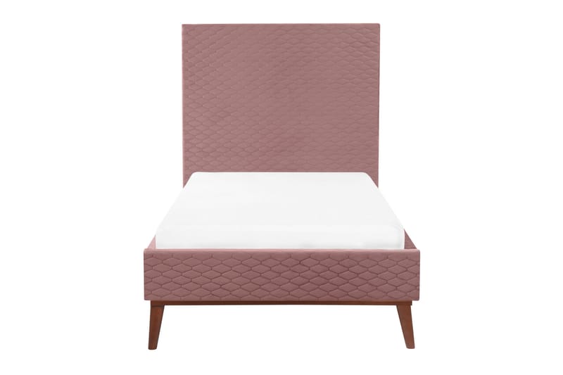 Braydon Sengeramme 90x200 cm - Rosa/Mørkt træ - Møbler - Senge - Sengeramme & sengestel