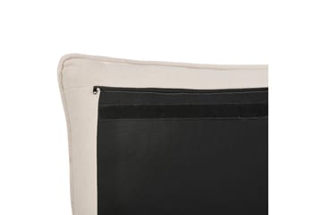 Braylon Sengeramme 160x200 cm i Stof med Opbevaring og Sengegavl - Beige - Møbler - Senge - Sengeramme & sengestel