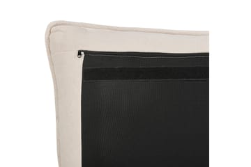 Braylon Sengeramme 180x200 cm i Stof med Opbevaring og Sengegavl - Beige - Møbler - Senge - Sengeramme & sengestel