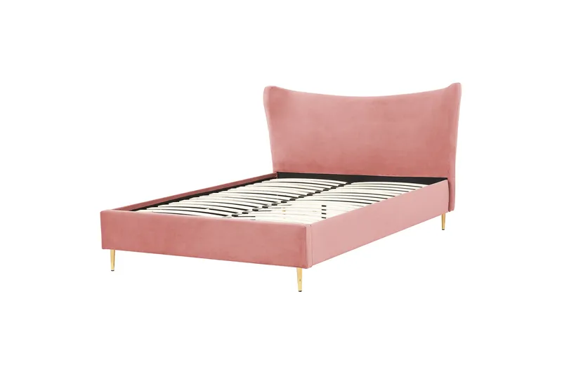 Briley Sengeramme 160x200 cm, Rosa/Guld