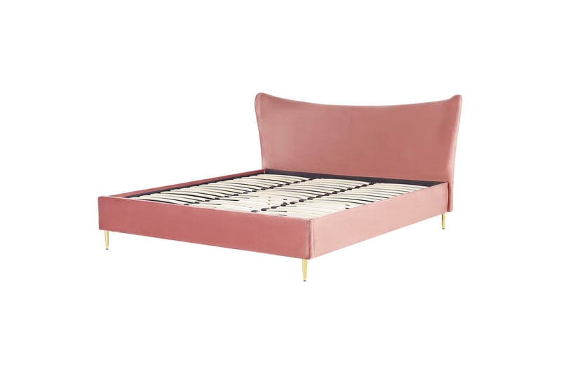 Briley Sengeramme 180x200 cm, Rosa/Guld