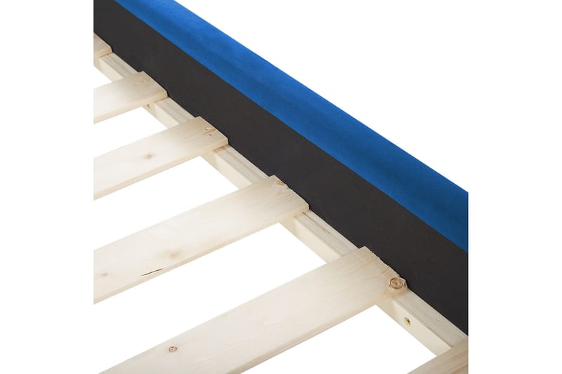 Bronson Sengeramme 180x200 cm - Blå/Mørkt træ - Møbler - Senge - Vandseng