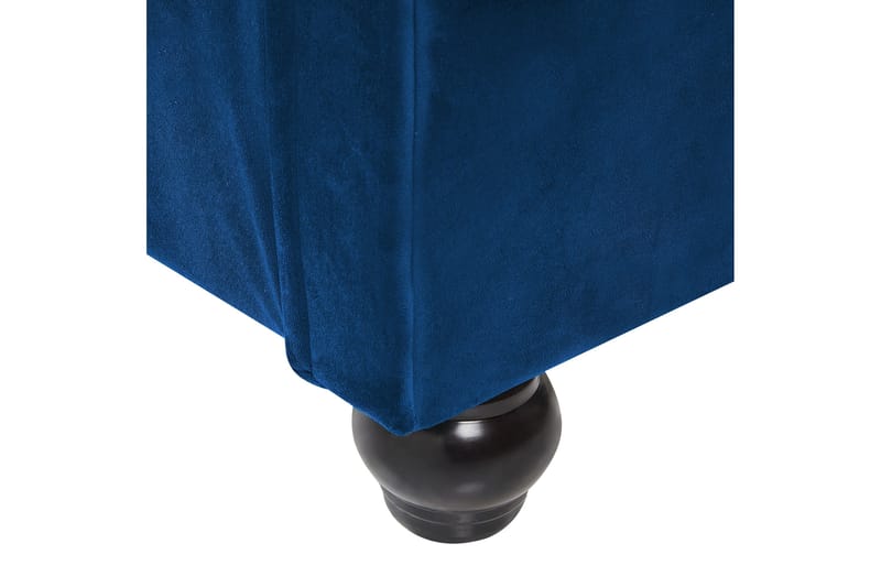 Bronson Sengeramme 180x200 cm - Blå/Mørkt træ - Møbler - Senge - Vandseng