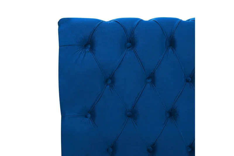 Bronson Sengeramme 180x200 cm - Blå/Mørkt træ - Møbler - Senge - Vandseng