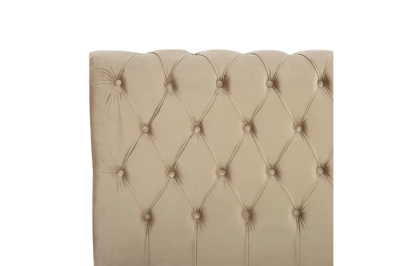 Bronson Vandseng 180x200 cm - Beige/Mørkt træ - Møbler - Senge - Vandseng