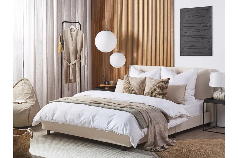 Brook Vandseng 160x200 cm - Beige/Sort - Møbler - Senge - Vandseng