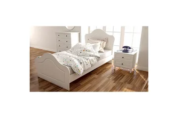 Brynor Sengeramme 70x180 cm - Mat Hvid - Møbler - Senge - Sengeramme & sengestel