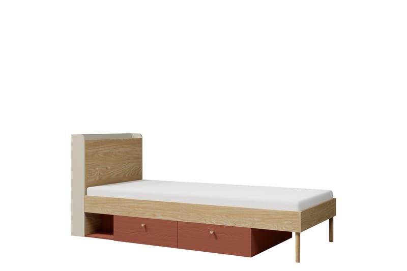 Buhan Sengeramme 90x200 cm - Beige / Brun - Møbler - Senge - Sengeramme & sengestel