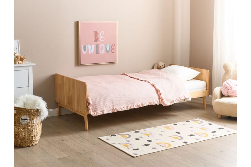 Burt Sengeramme 90x200 cm - Lyst træ - Møbler - Senge - Sengeramme & sengestel
