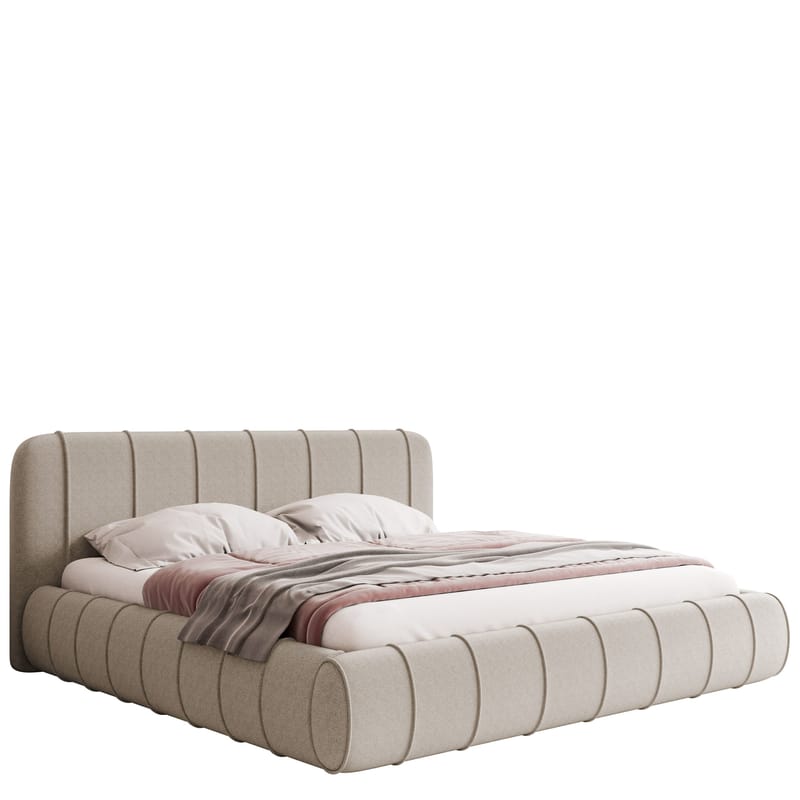 Calrosin Sengeramme 120x200 cm med Opbevaring, Beige