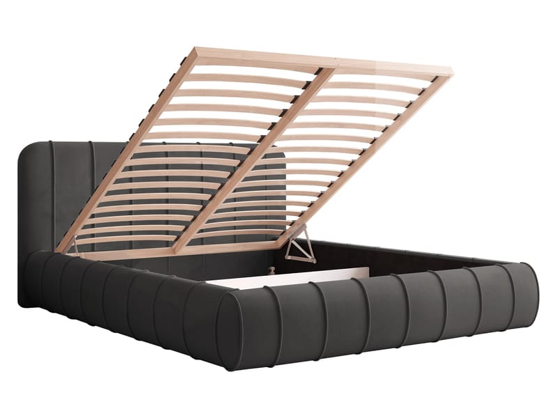 Calrosin Sengeramme 160x200 cm med Opbevaring - Rosa - Møbler - Senge - Sengeramme & sengestel