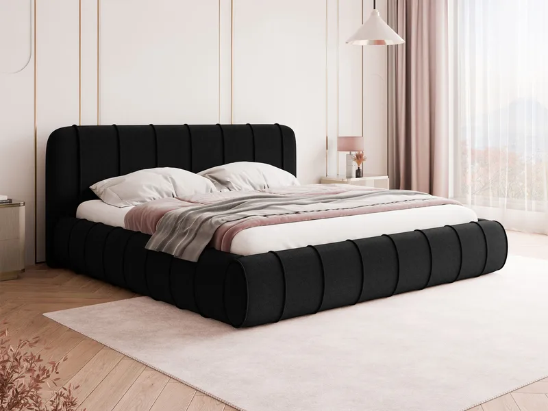 Calrosin Sengeramme 180x200 cm med Opbevaring - Sort - Møbler - Senge - Sengeramme & sengestel