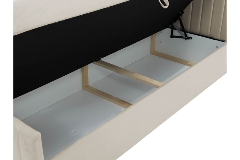 Calrosor Sengepakke Kontinentalseng med Opbevaring 160x200 cm - Beige - Møbler - Senge - Komplet sengepakke