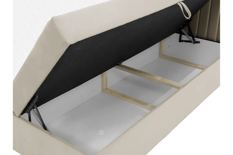 Calrosor Sengepakke Kontinentalseng med Opbevaring 160x200 cm - Rosa - Møbler - Senge - Komplet sengepakke