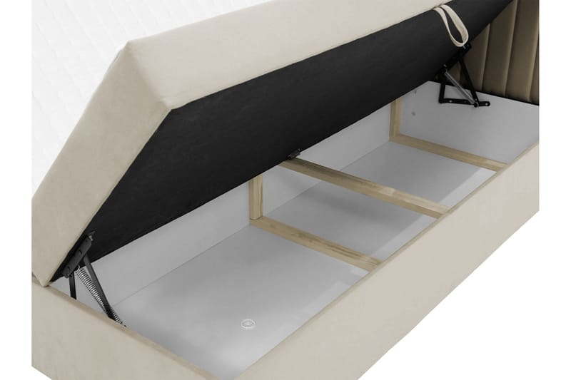 Calrosor Sengepakke Kontinentalseng med Opbevaring 180x200 cm - Beige - Møbler - Senge - Komplet sengepakke