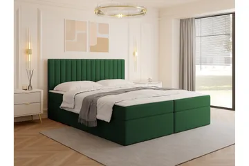 Calrosor Sengepakke Kontinentalseng med Opbevaring 180x200 cm - Grøn - Møbler - Senge - Komplet sengepakke