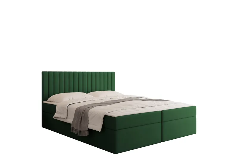 Calrosor Sengepakke Kontinentalseng med Opbevaring 180x200 cm, Grøn