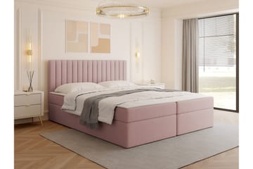 Calrosor Sengepakke Kontinentalseng med Opbevaring 180x200 cm - Rosa - Møbler - Senge - Komplet sengepakke