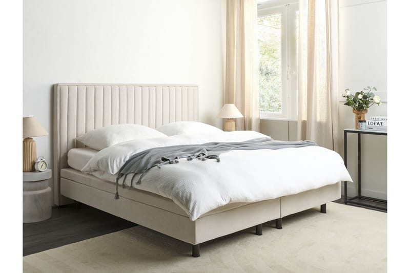 Carleigh Sengeramme 180x200 cm - Beige - Møbler - Senge - Sengeramme & sengestel