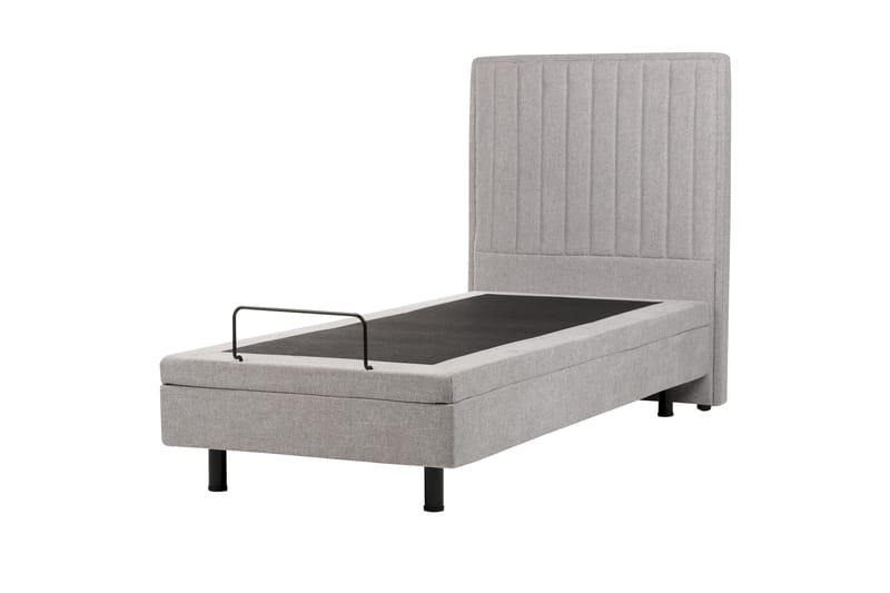 Carleigh Sengeramme 90x200 cm - Grå - Møbler - Senge - Sengeramme & sengestel
