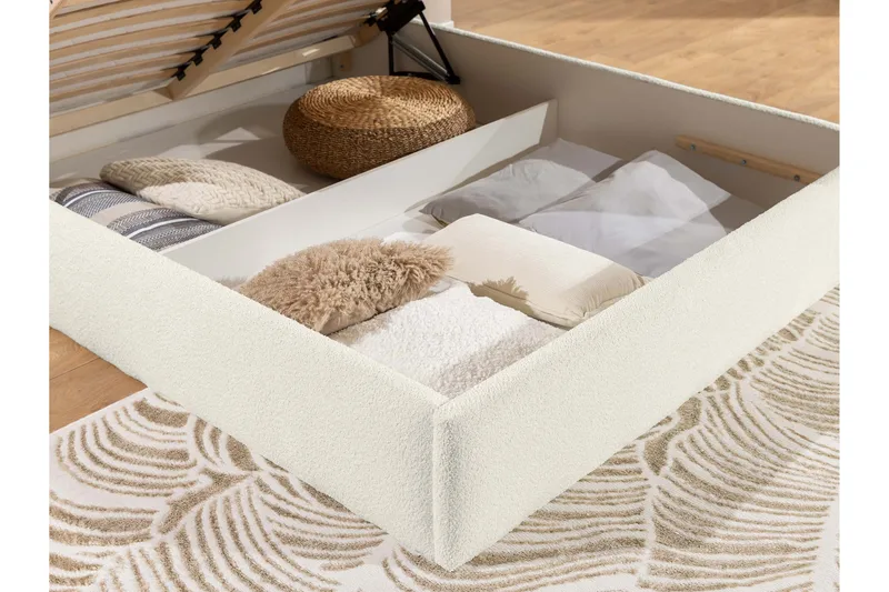 Carve Opbevaringsseng - Beige - Møbler - Senge - Sengeramme & sengestel