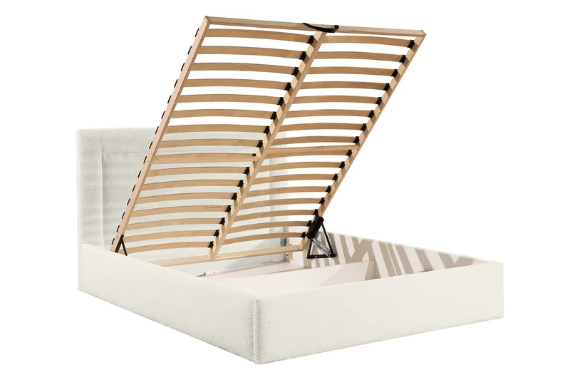 Carve Opbevaringsseng - Beige - Møbler - Senge - Sengeramme & sengestel