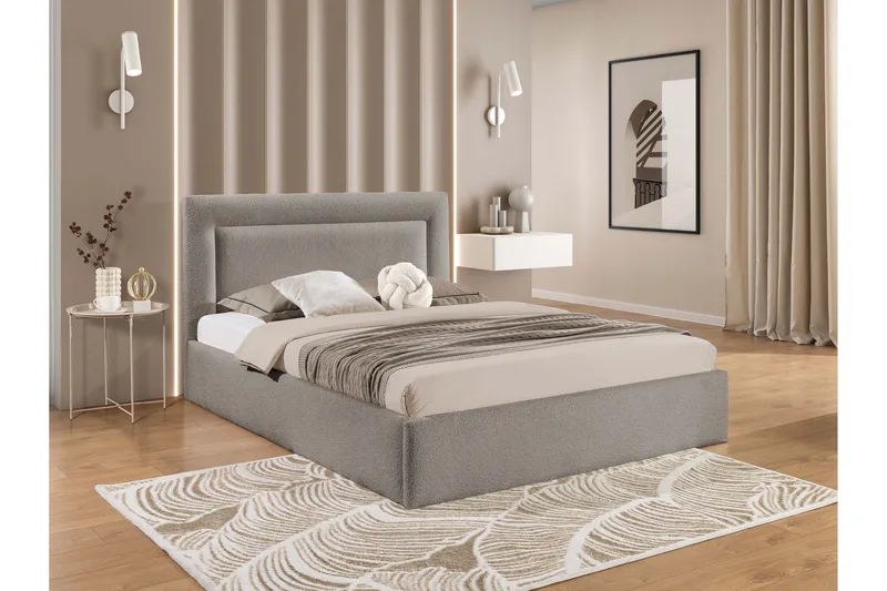 Carve Opbevaringsseng - Grå - Møbler - Senge - Sengeramme & sengestel