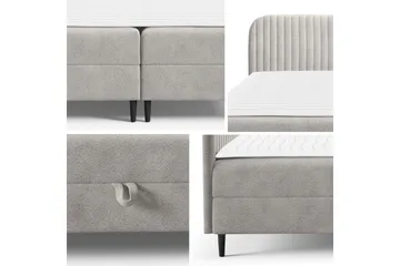 Celestine Opbevaringsseng 140x200 cm - Beige - Møbler - Senge - Komplet sengepakke