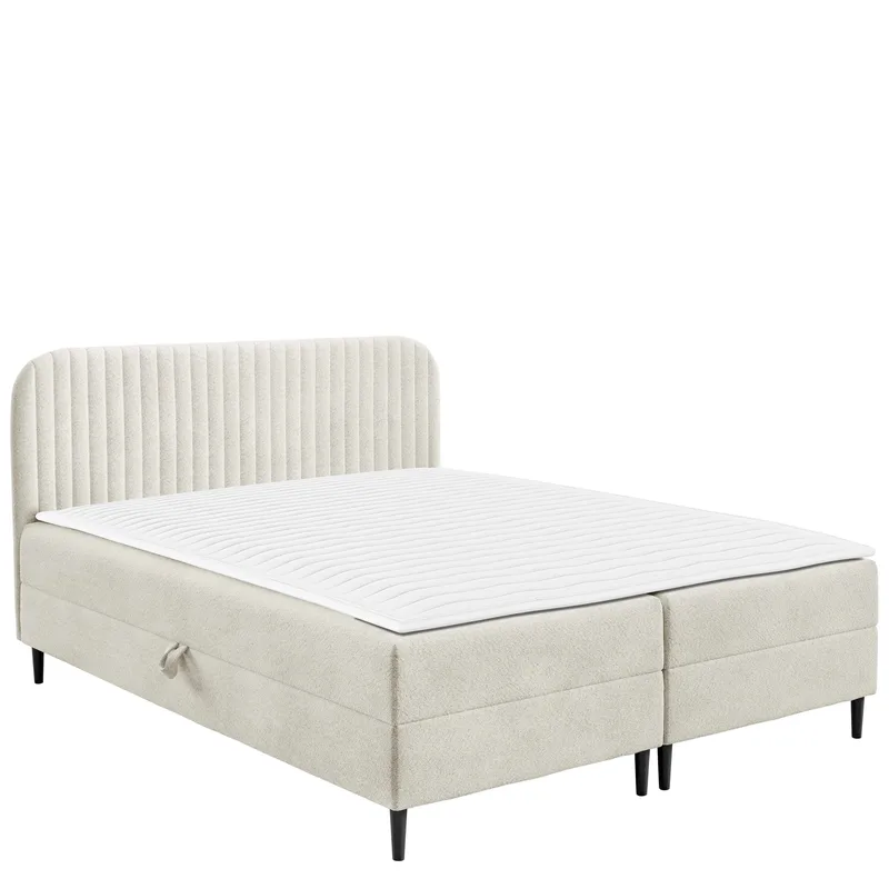 Celestine Opbevaringsseng 160x200 cm - Hvid - Møbler - Senge - Komplet sengepakke