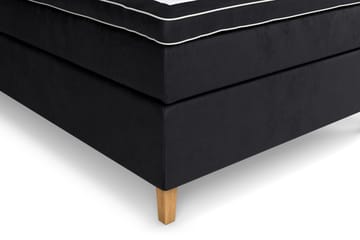 Celine kontinentalseng 120x200cm - Sort / velour - Møbler - Senge - Kontinentalsenge