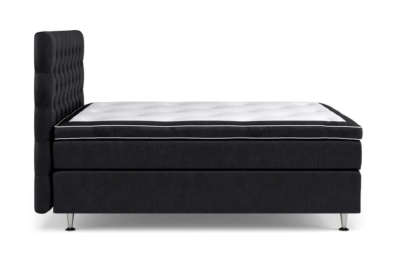 Celine kontinentalseng 120x200cm - Sort / velour - Møbler - Senge - Kontinentalsenge
