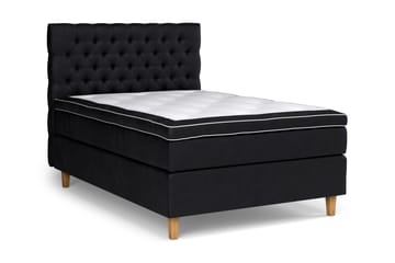 Celine kontinentalseng 120x200cm - Sort / velour - Møbler - Senge - Kontinentalsenge