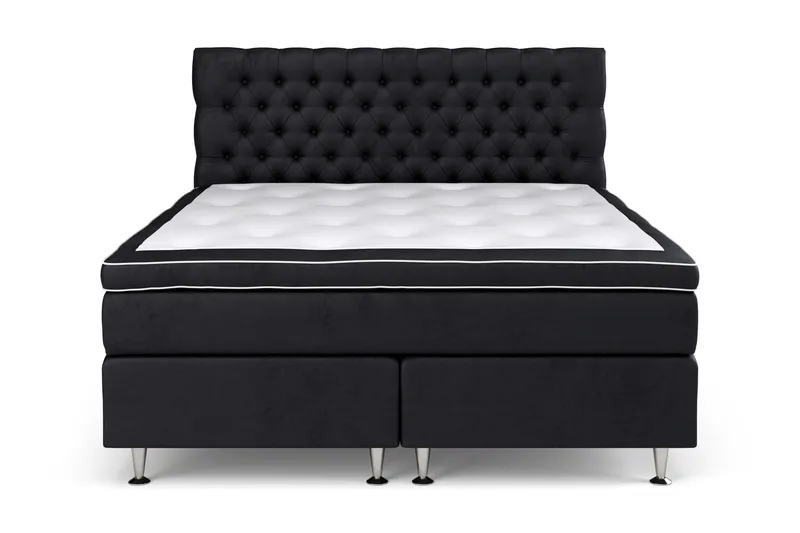 Celine kontinentalseng 160x200cm, Sort / velour