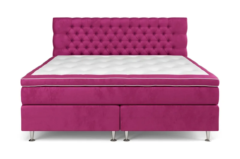 Celine kontinentalseng 210x210cm, Pink / Velour