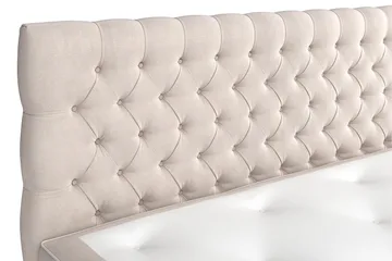 Celine kontinentalseng Komplet komplet seng pakke 210x210 - Beige - Møbler - Senge - Komplet sengepakke
