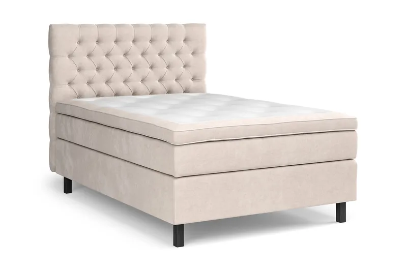 Celine Sengepakke 140x200cm - Beige / velour - Møbler - Senge - Komplet sengepakke