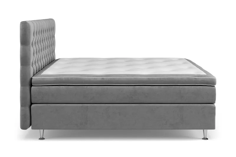 Celine Sengepakke 180x200cm - Grå/Velour - Møbler - Senge - Komplet sengepakke