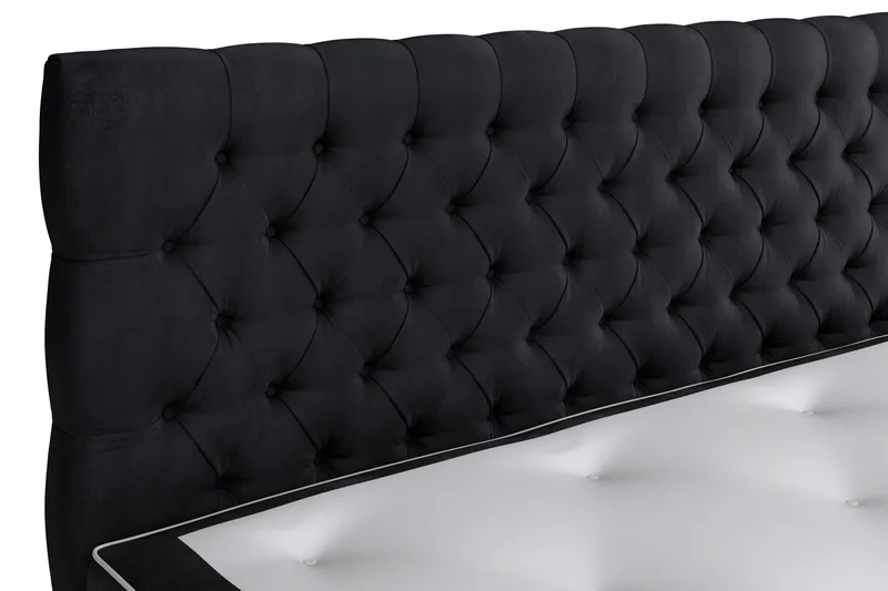 Celine Sengepakke 180x200cm - Sort/Velour - Møbler - Senge - Komplet sengepakke