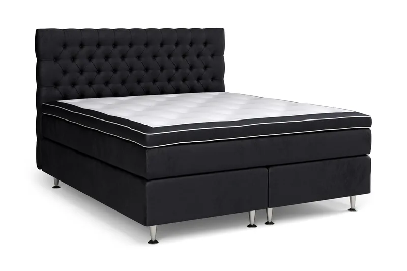 Celine Sengepakke 180x200cm - Sort/Velour - Møbler - Senge - Komplet sengepakke