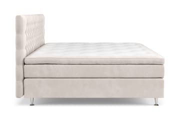 Celine Sengepakke 210x210cm - Beige / velour - Møbler - Senge - Komplet sengepakke