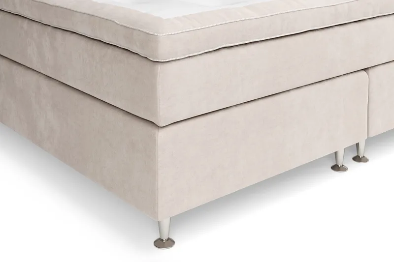 Celine Sengepakke 210x210cm - Beige / velour - Møbler - Senge - Komplet sengepakke