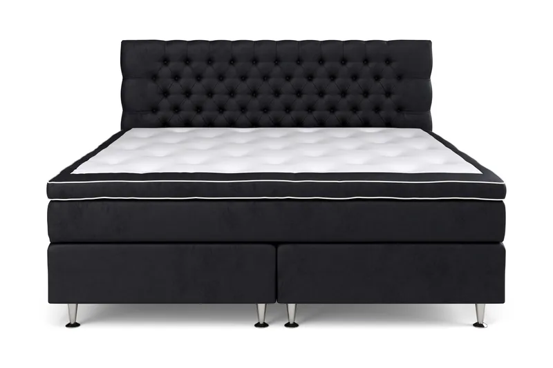 Celine Sengepakke 210x210cm, Sort / velour