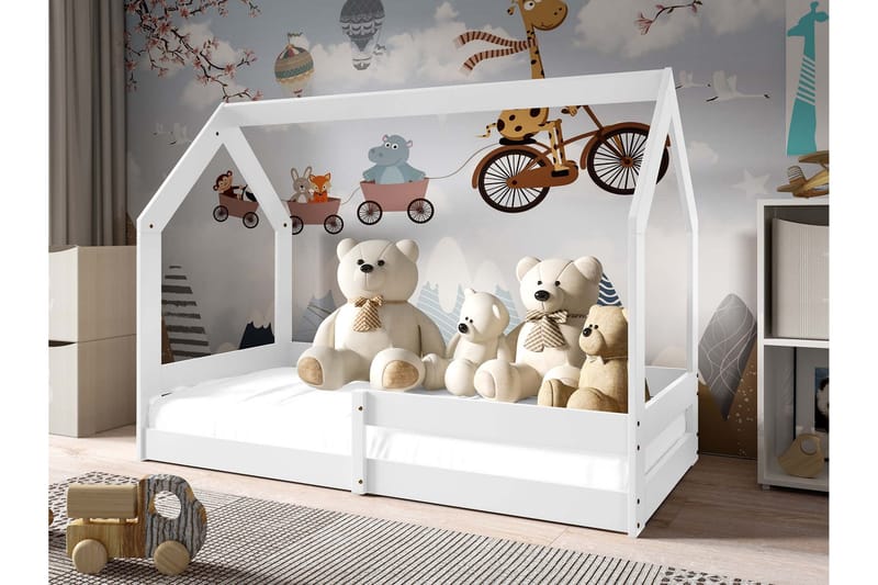 Cenon Sengeramme 80x160 cm - Hvid - Møbler - Senge - Sengeramme & sengestel