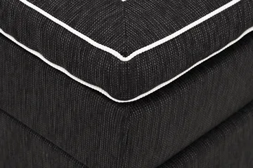 Charleston kontinentalseng 180x200 fast polyetherskum - Sort - Møbler - Senge - Kontinentalsenge