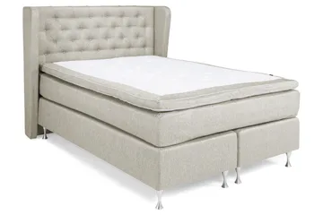 Cloud Komplet Sengepakke 140x200 - Beige/Hvid - Møbler - Senge - Komplet sengepakke